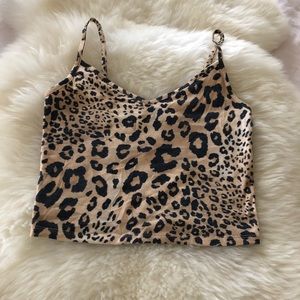 Leopard Print Crop Top Medium